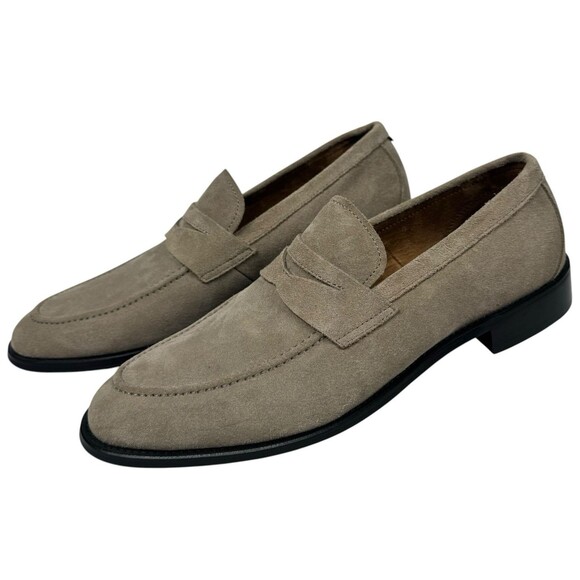 Brooks Brothers Mens Size 13 Penny Loafers Shoes Ortholite Suede Beige Glenrock main image 7